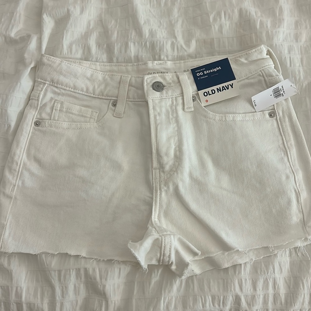 Old Navy White Denim Shorts
